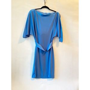 BCBGeneration Blue Belted Shift Dress Medium